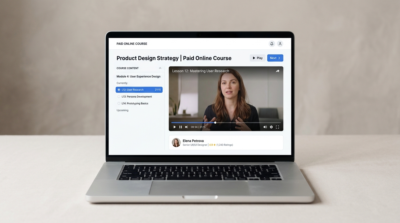 Paid Online Course